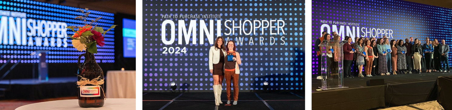 Aki accepting the Omnishopper Award