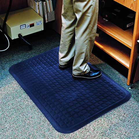 Entrance floor mats help trap dirt and water, and prevent slips and falls.